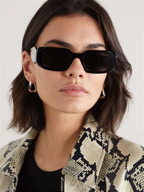 square glasses prada|prada round sunglasses.